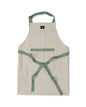 Striped linen/cotton apron