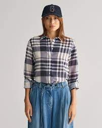 Reg checked cotton sil shirt