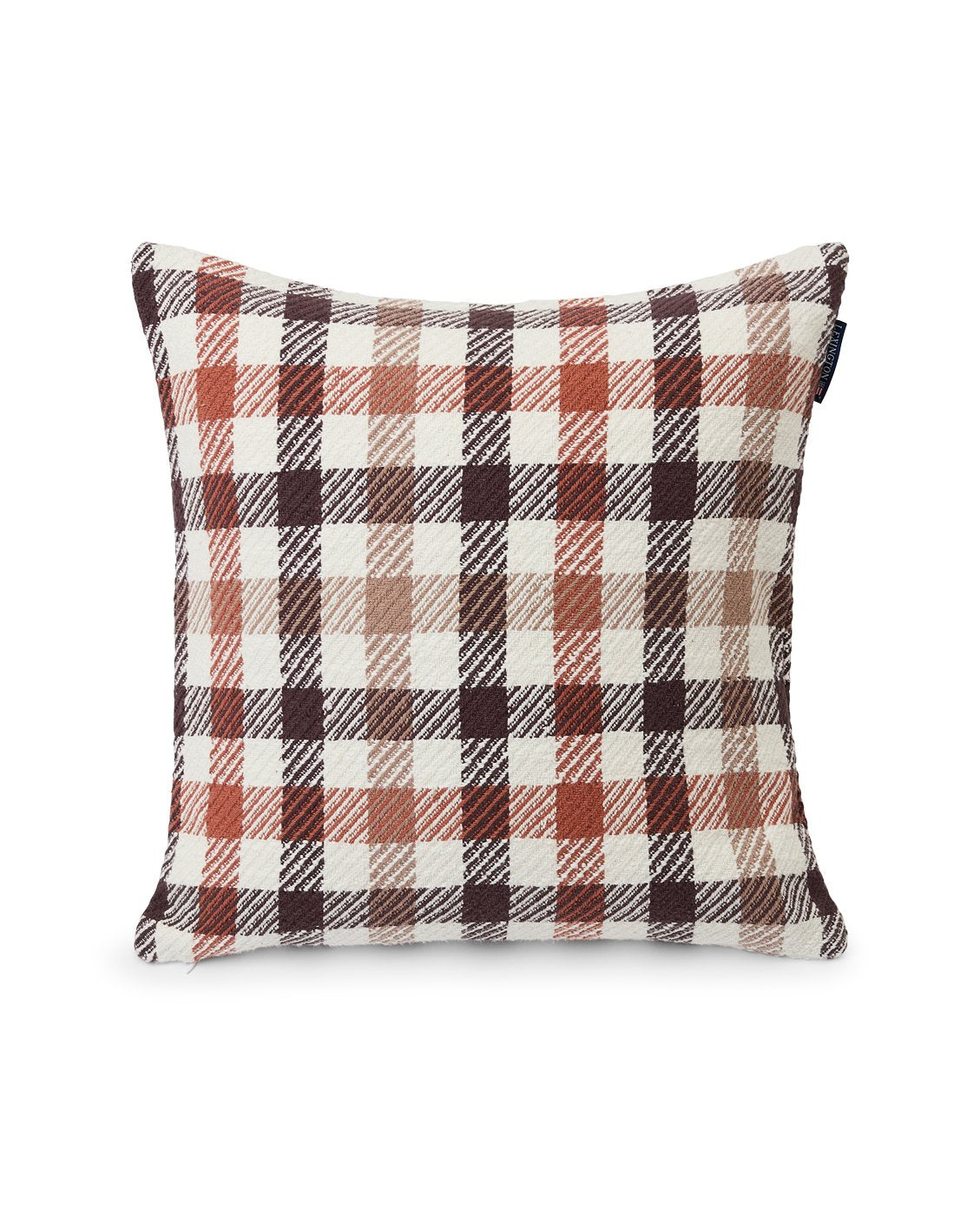 Checked Cotton Heavy Twill Pillow Cover