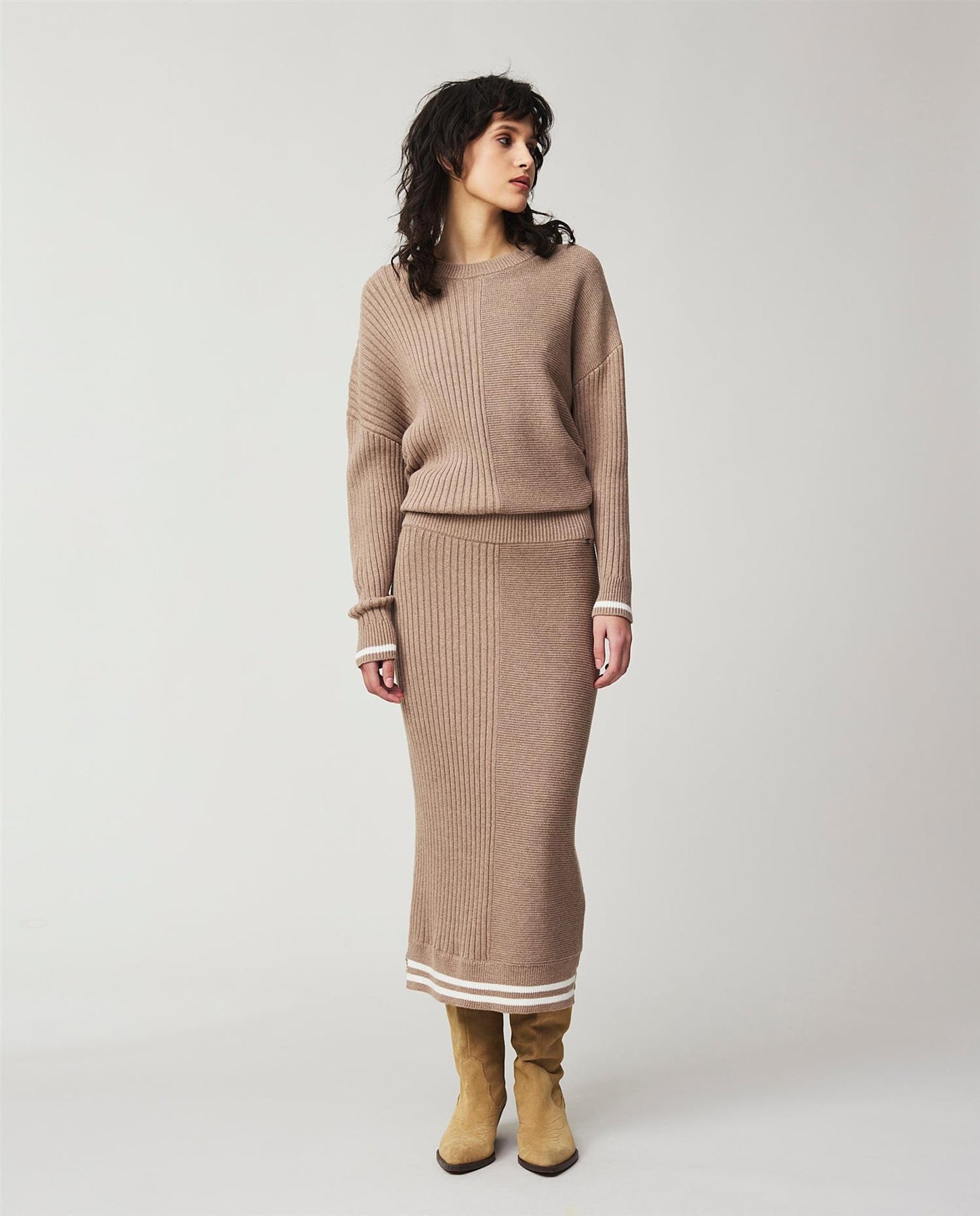 Agnes Organic Cotton/Cashmere Knitted Skirt