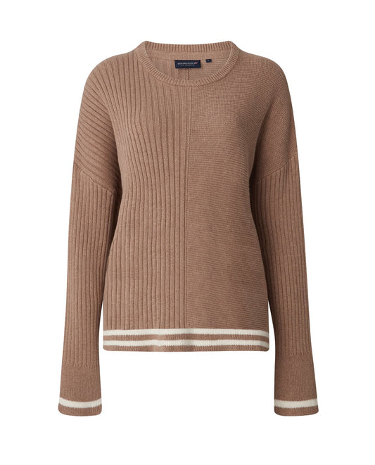 Jasmine Organic Cotton/Cashmere Striped Sweater