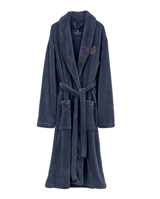 Lesley Fleece Robe Dark Grey